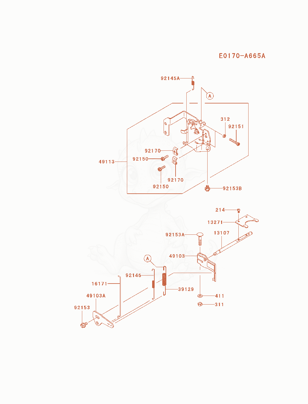 Exploded parts diagram of the Control-Equipment of a Kawasaki FX691V-AS08 engine, with numbered balloons
