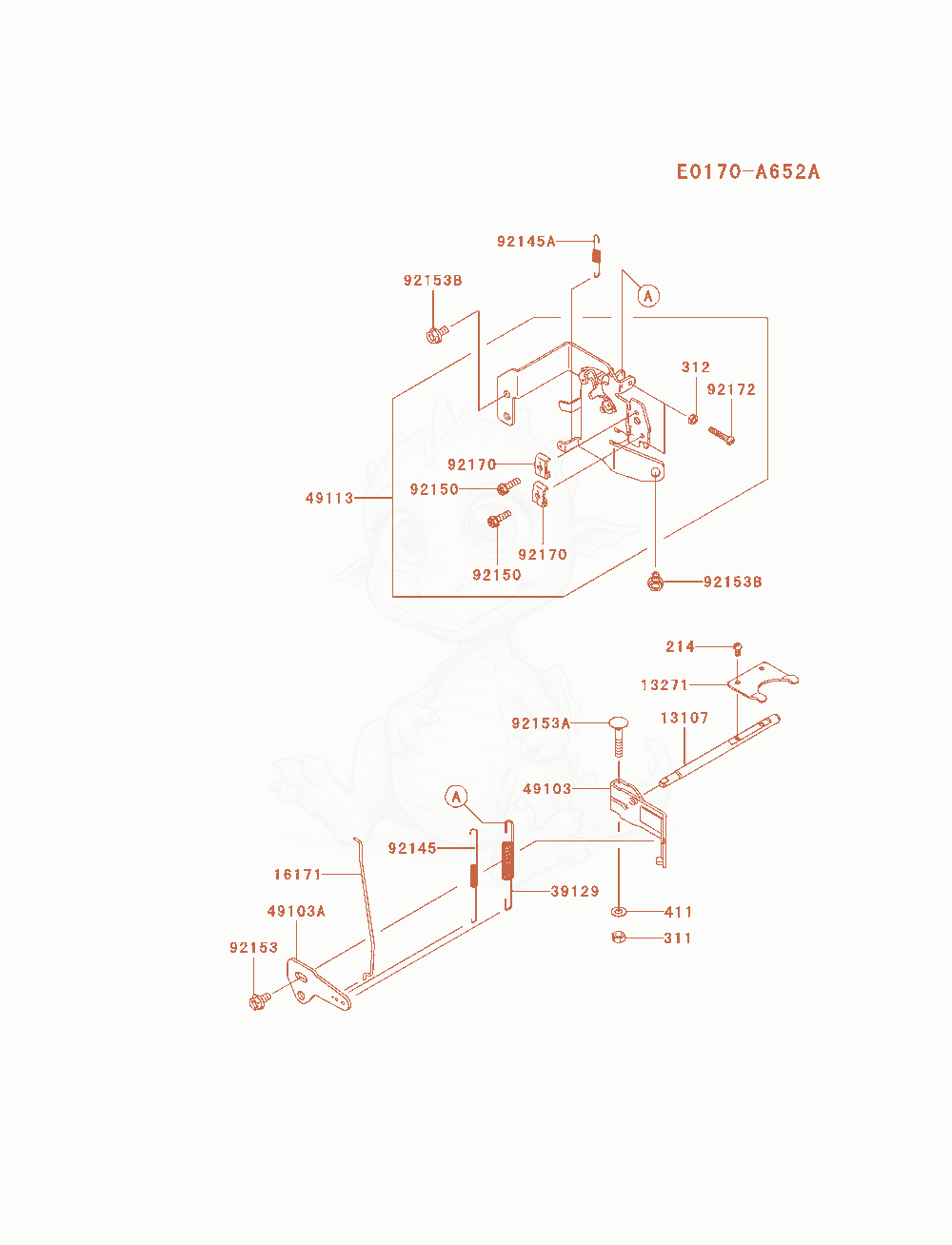 Exploded parts diagram of the Control-Equipment of a Kawasaki FR691V-AS04 engine, with numbered balloons