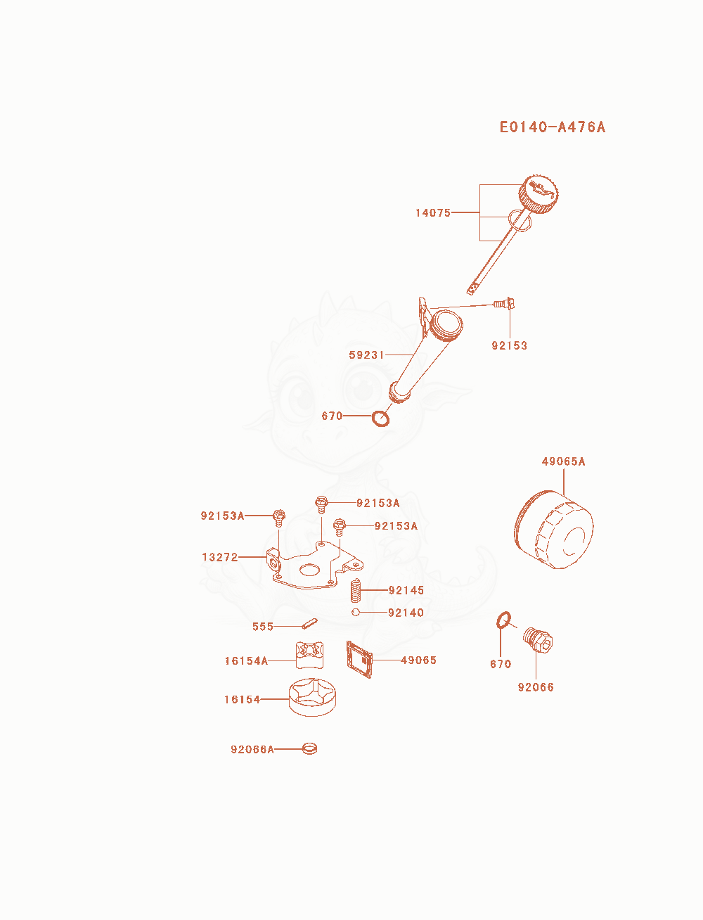 Exploded parts diagram of the Lubrication-Equipment of a Kawasaki FX730V-AS10 engine, with numbered balloons