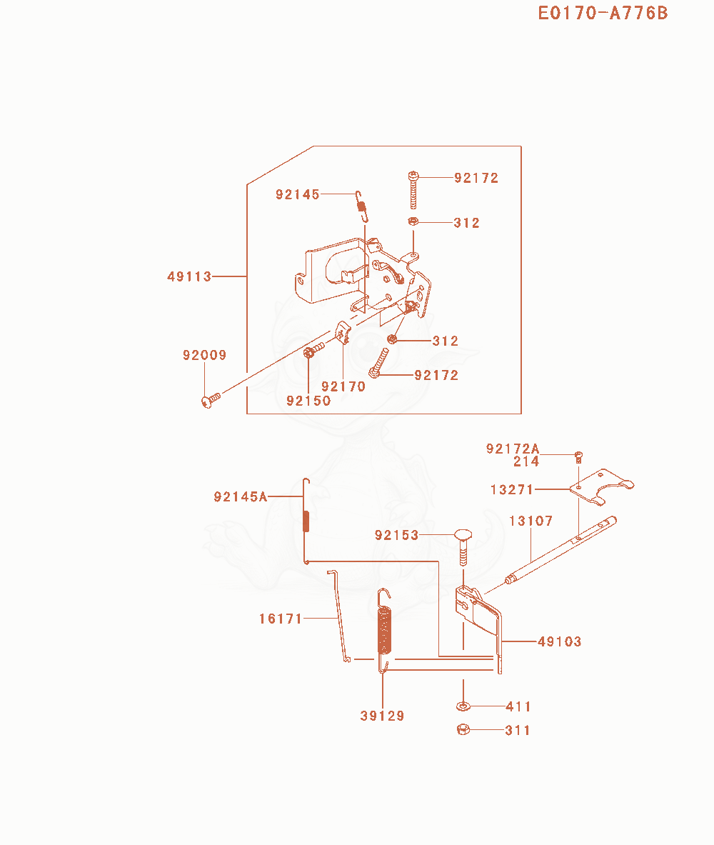 Exploded parts diagram of the Control-Equipment of a Kawasaki FR541V-CS00 engine, with numbered balloons