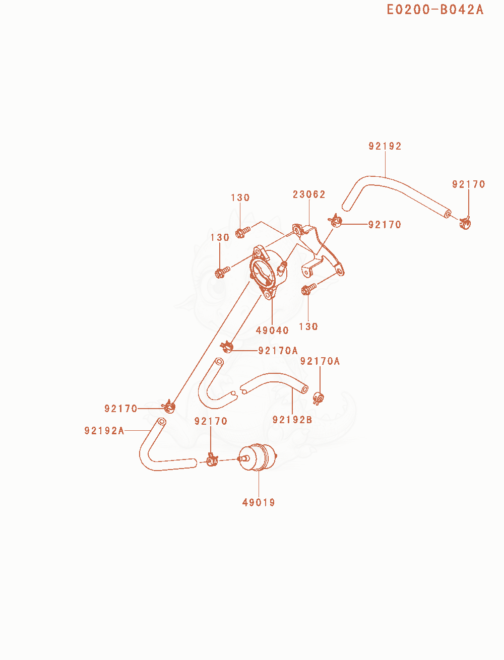 Exploded parts diagram of the Fuel-Tank / Fuel-Valve of a Kawasaki FXT00V-AS27 engine, with numbered balloons