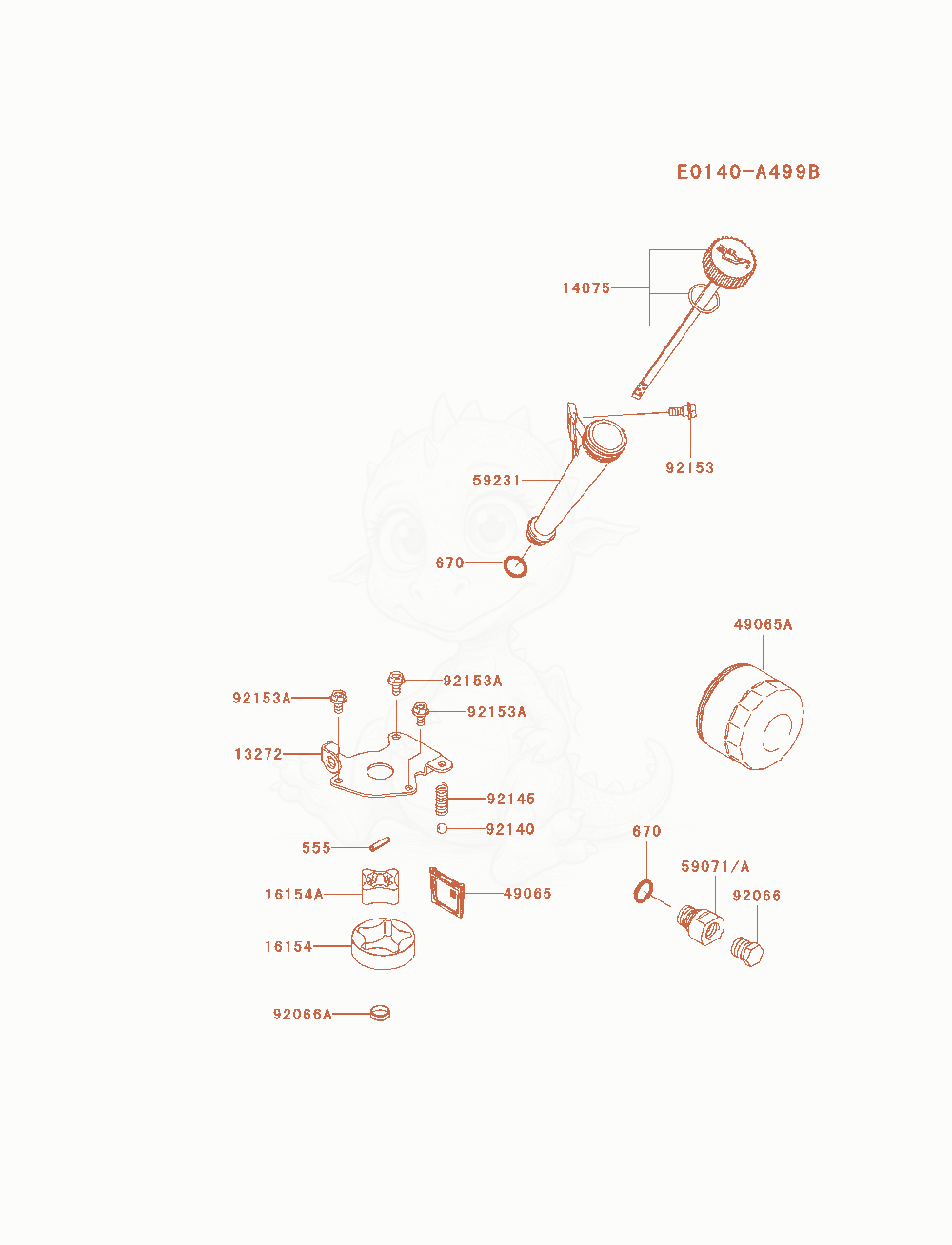 Exploded parts diagram of the Lubrication-Equipment of a Kawasaki FX651V-AS05 engine, with numbered balloons
