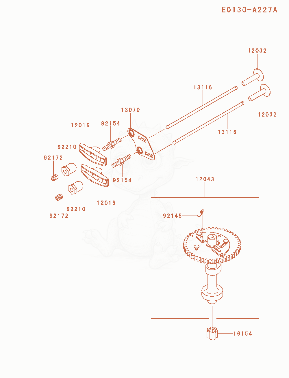 Exploded parts diagram of the Valve / Camshaft of a Kawasaki FJ180V-DM00 engine, with numbered balloons