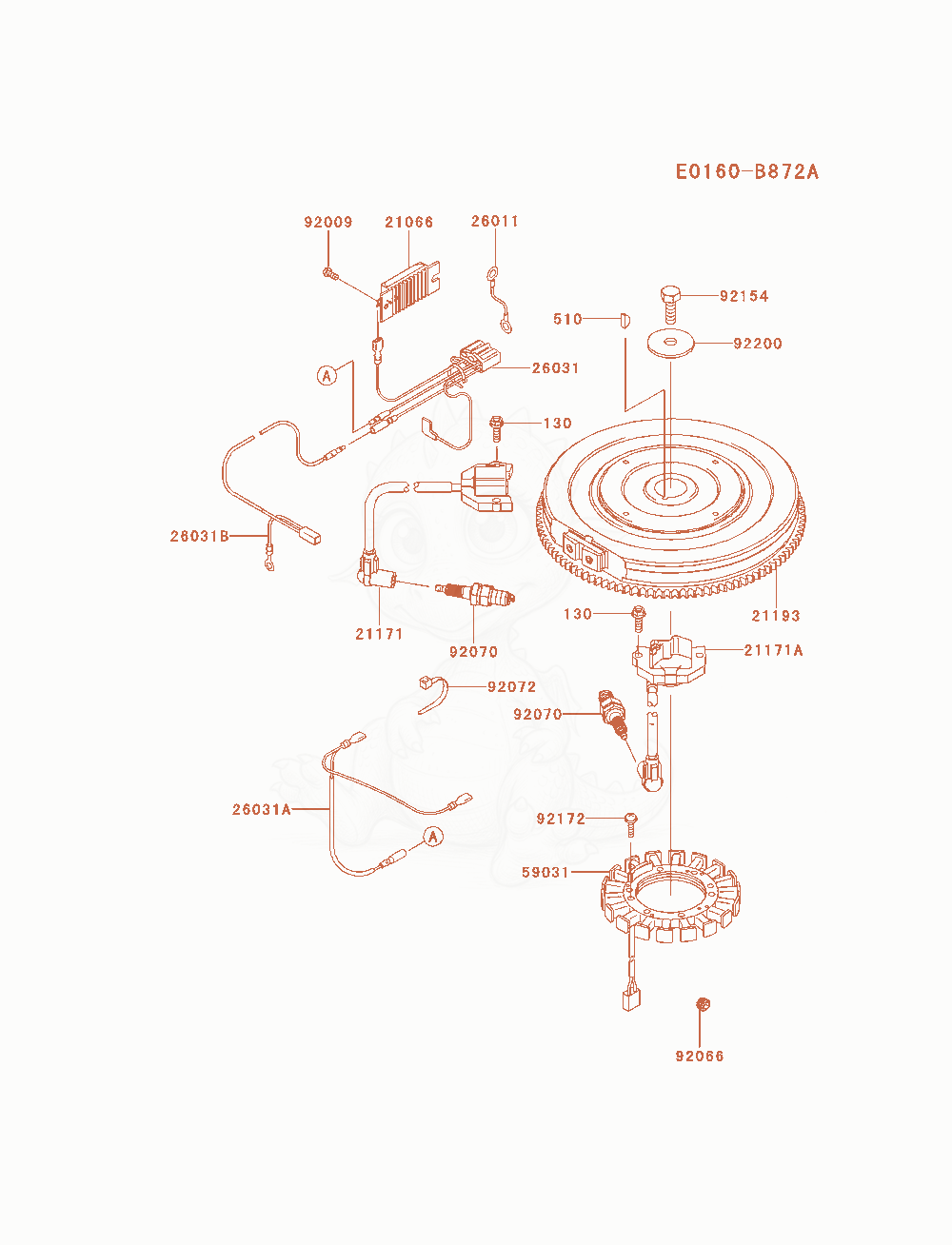 Exploded parts diagram of the Electric-Equipment of a Kawasaki FXT00V-AS19 engine, with numbered balloons