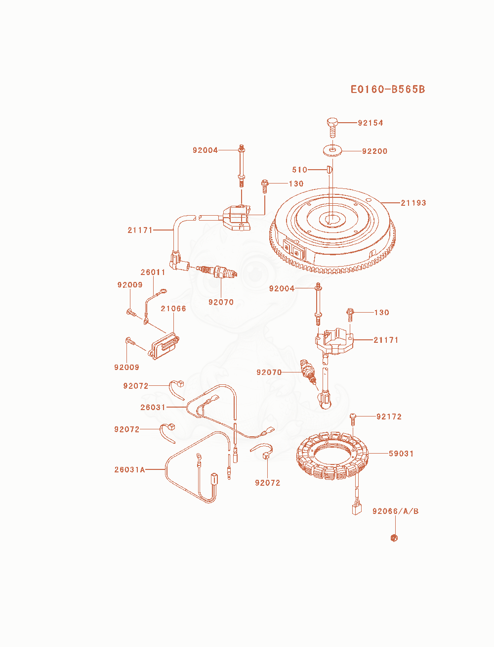 Exploded parts diagram of the Electric-Equipment of a Kawasaki FS600V-AS23 engine, with numbered balloons