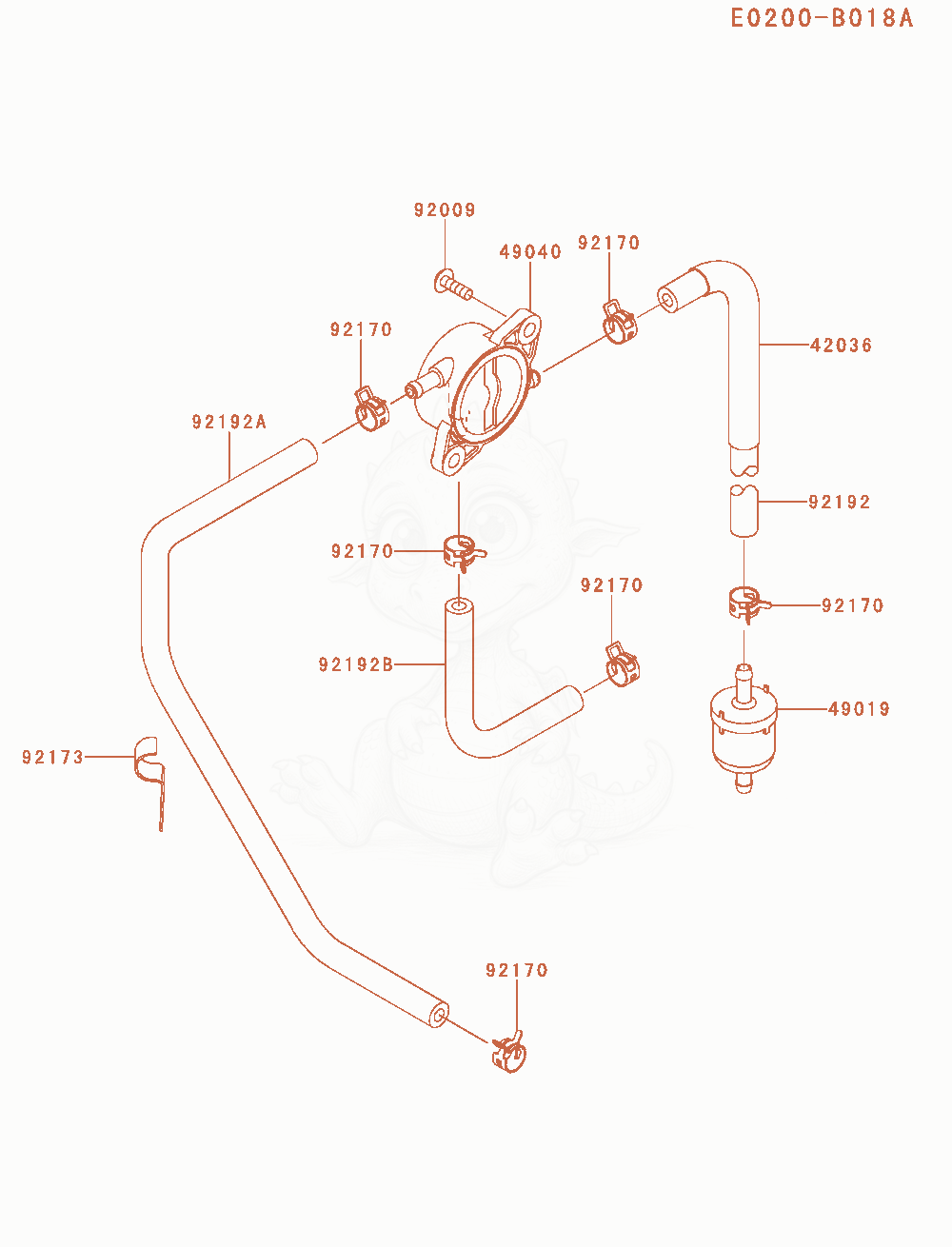 Exploded parts diagram of the Fuel-Tank / Fuel-Valve of a Kawasaki FR691V-AS30 engine, with numbered balloons