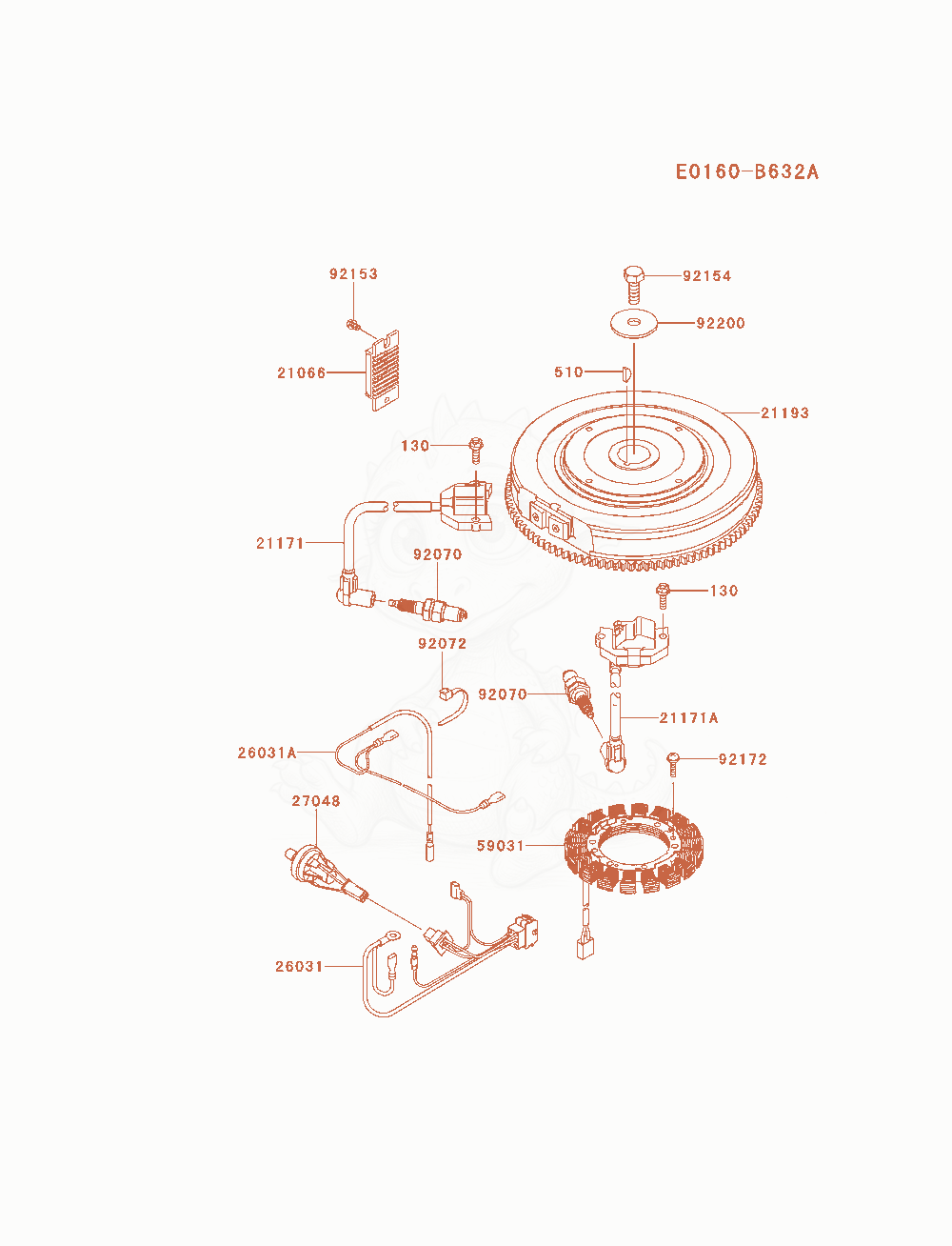 Exploded parts diagram of the Electric-Equipment of a Kawasaki FX850V-AS02 engine, with numbered balloons