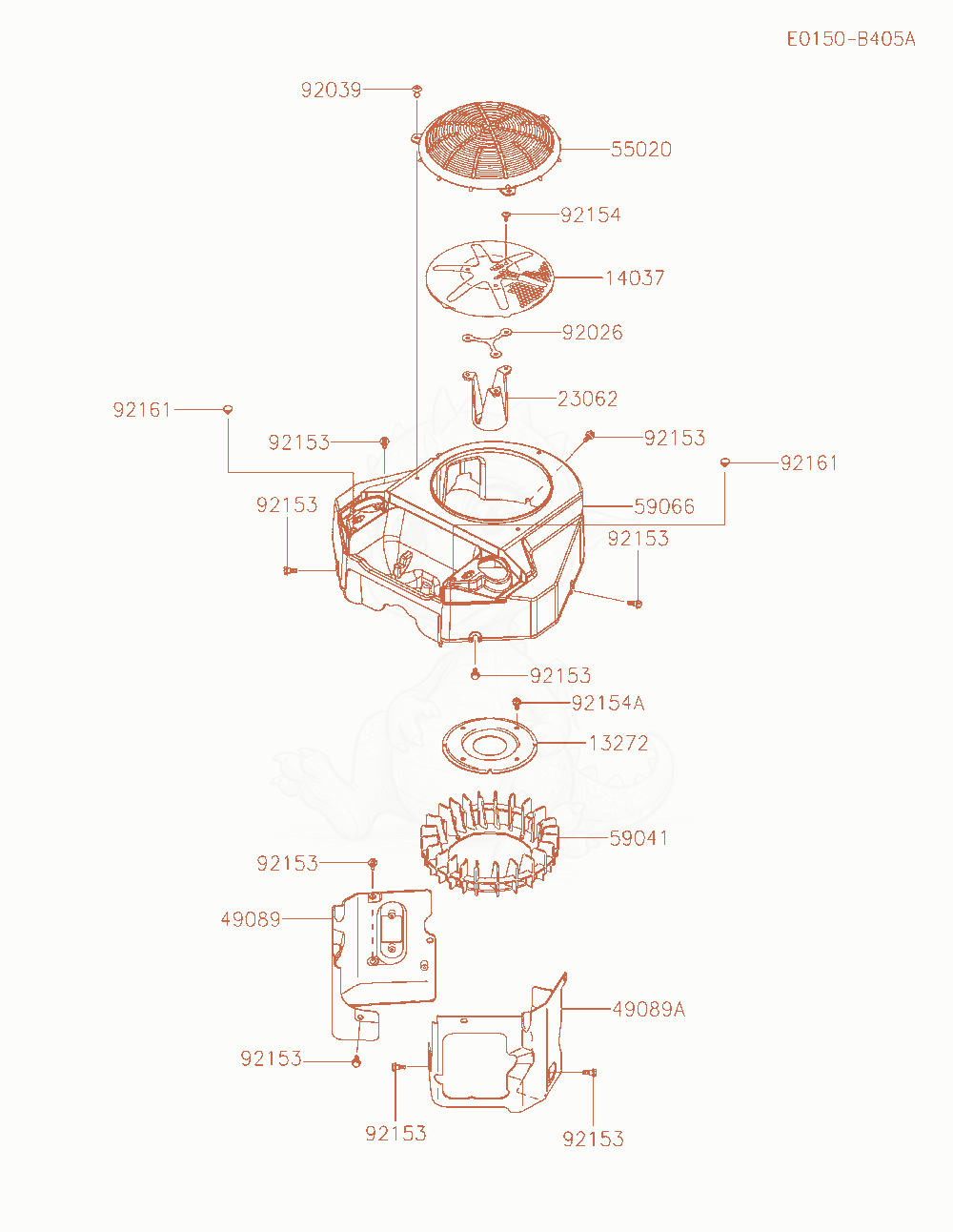Exploded parts diagram of the Cooling-Equipment of a Kawasaki FS730V-LS00 engine, with numbered balloons