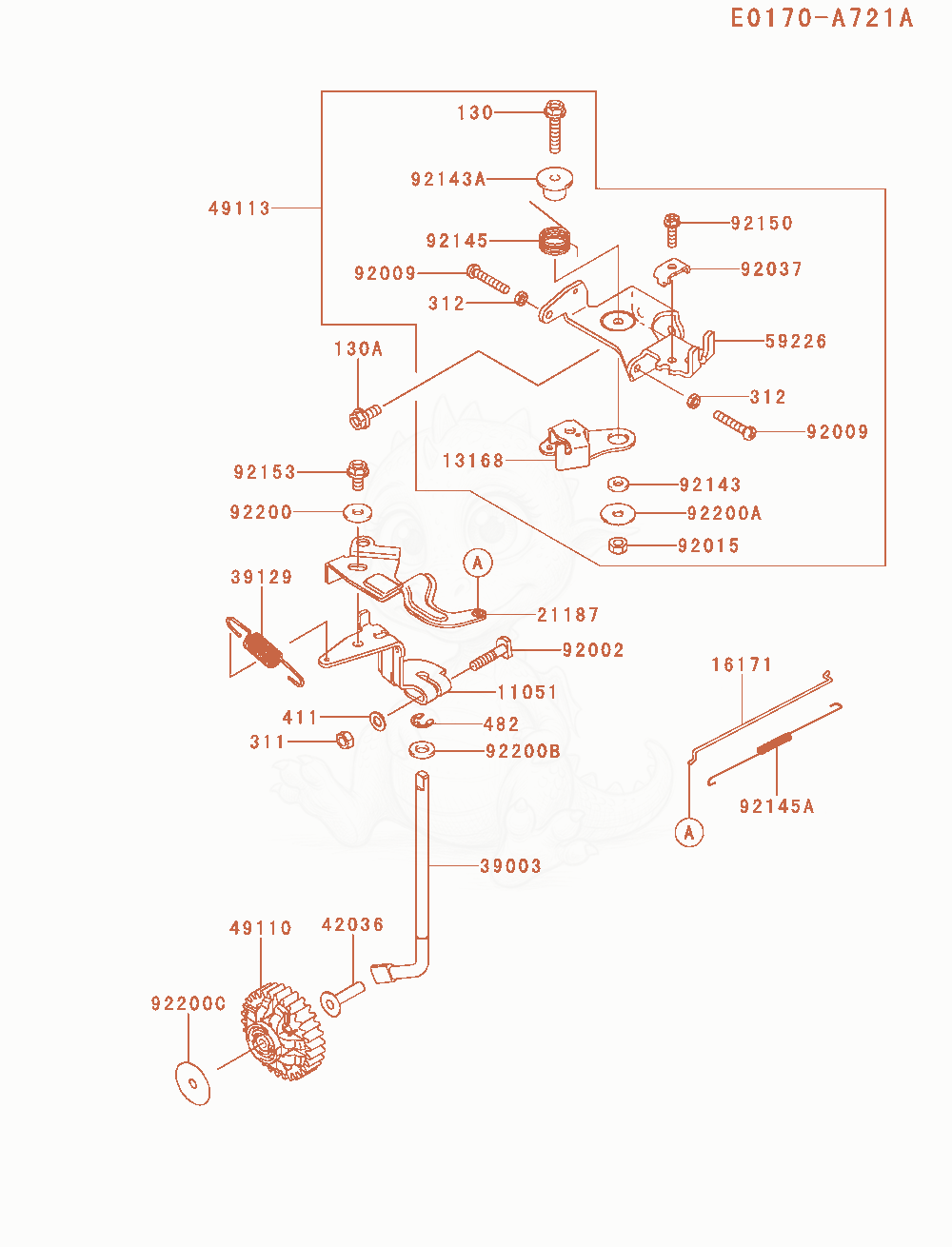 Exploded parts diagram of the Control-Equipment of a Kawasaki FD851D-MS04 engine, with numbered balloons