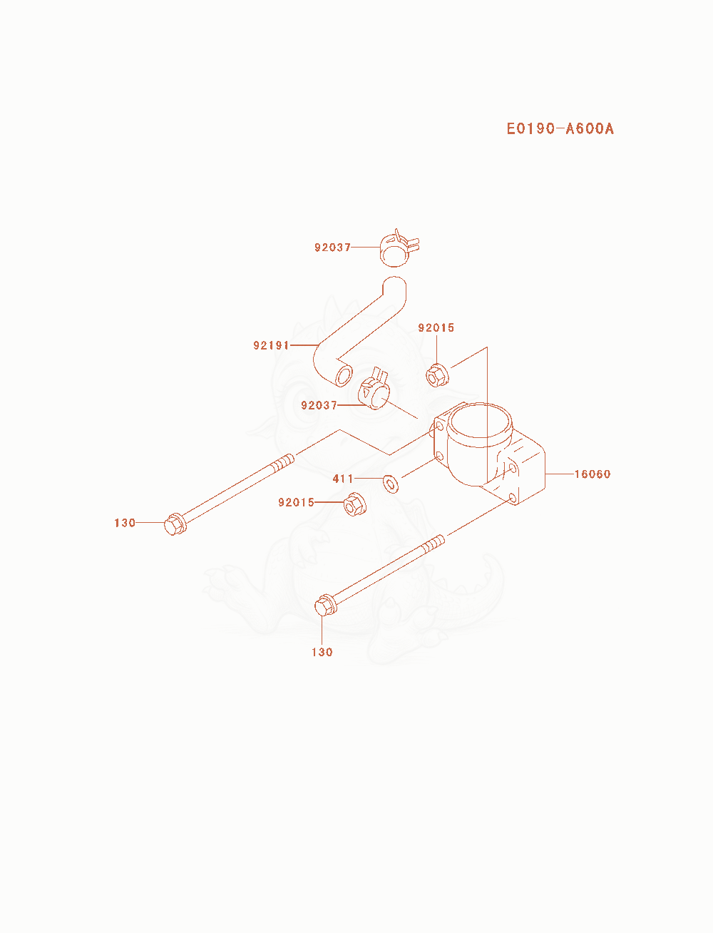 Exploded parts diagram of the Air-Filter / Muffler of a Kawasaki FH680V-AS20 engine, with numbered balloons