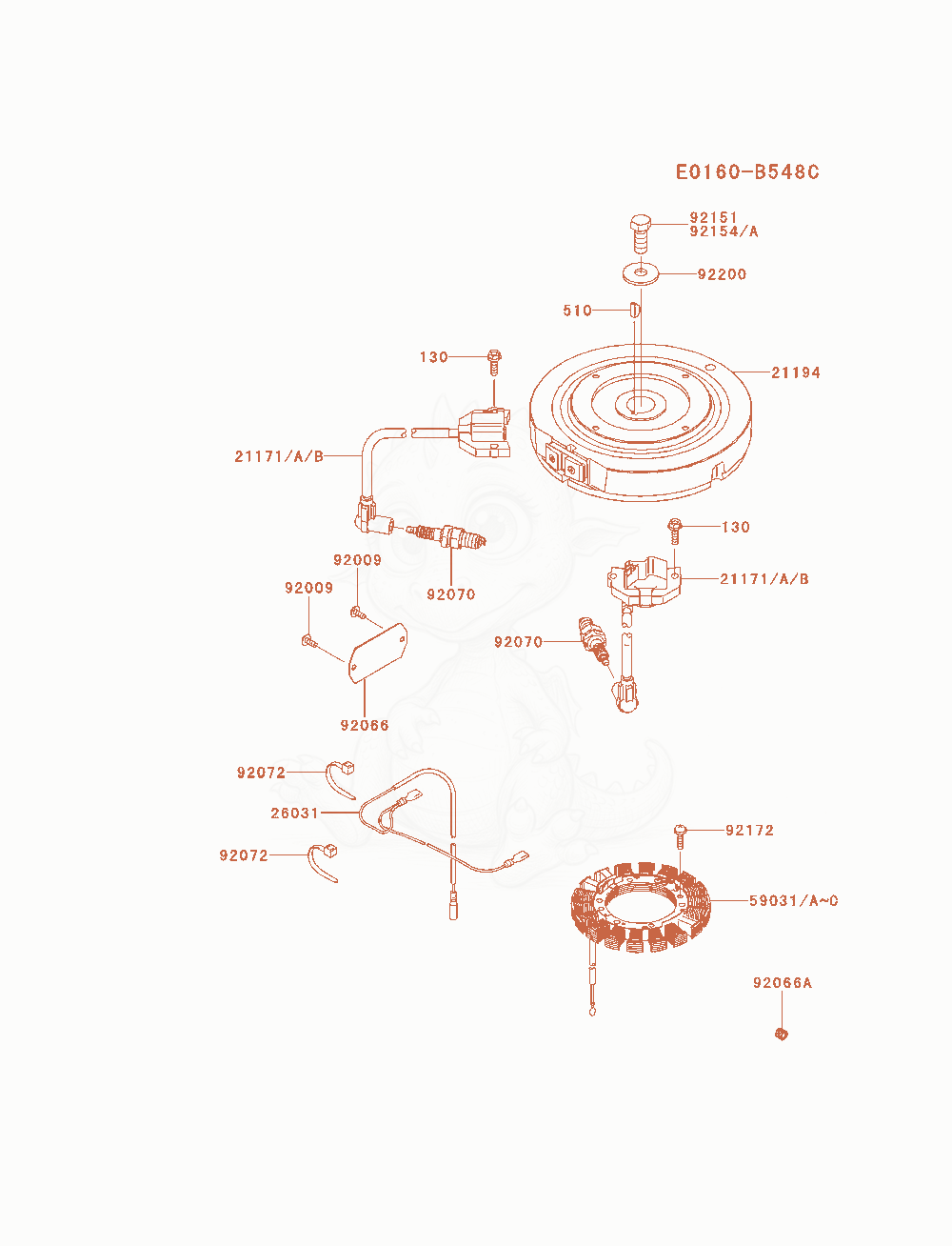 Exploded parts diagram of the Electric-Equipment of a Kawasaki FX541V-BS06 engine, with numbered balloons