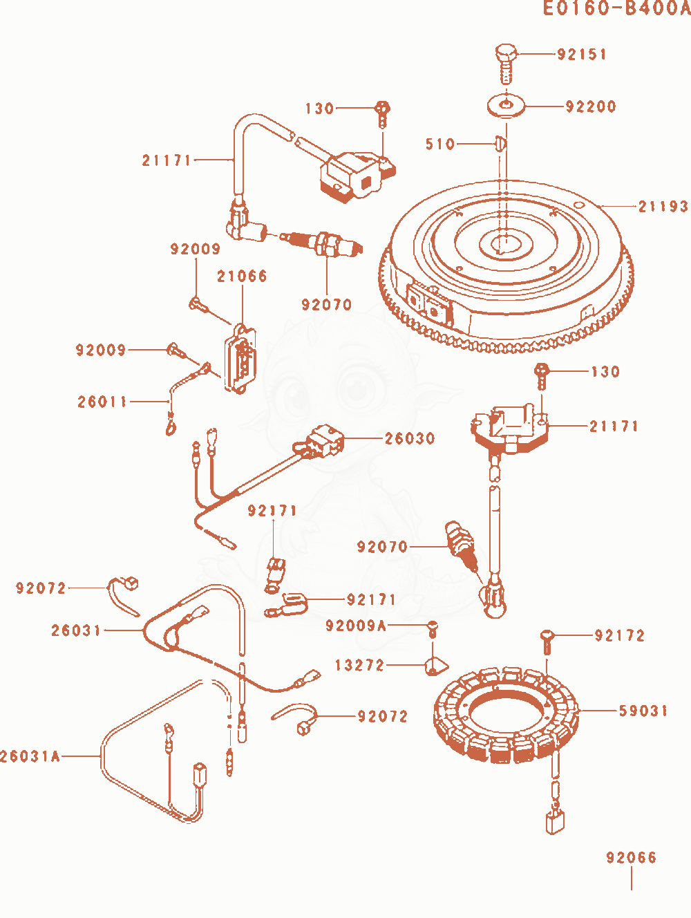 Exploded parts diagram of the Electric-Equipment of a Kawasaki FR651V-AS07 engine, with numbered balloons
