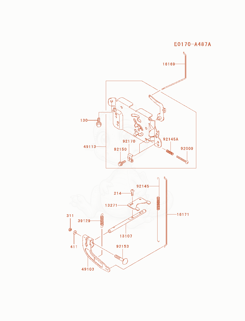 Exploded parts diagram of the Control-Equipment of a Kawasaki FH580V-AS27 engine, with numbered balloons