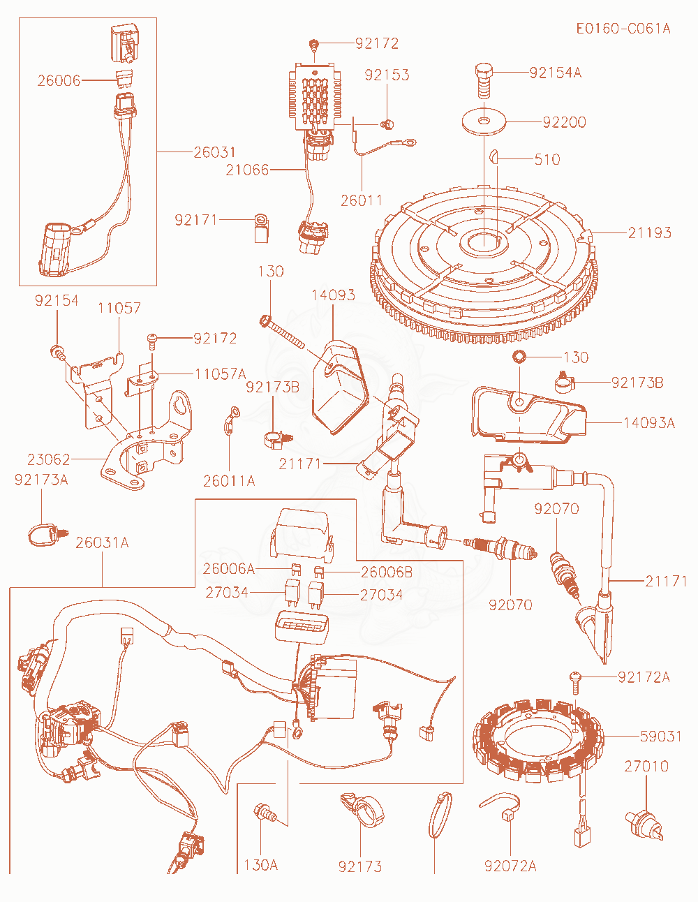 Exploded parts diagram of the Electric-Equipment of a Kawasaki FX850V-AR36 engine, with numbered balloons