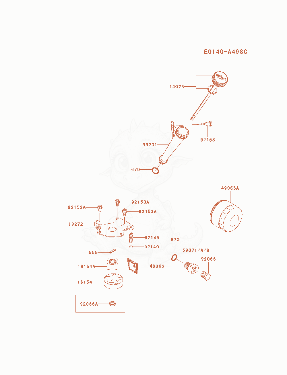 Exploded parts diagram of the Lubrication-Equipment of a Kawasaki FR691V-AS08 engine, with numbered balloons