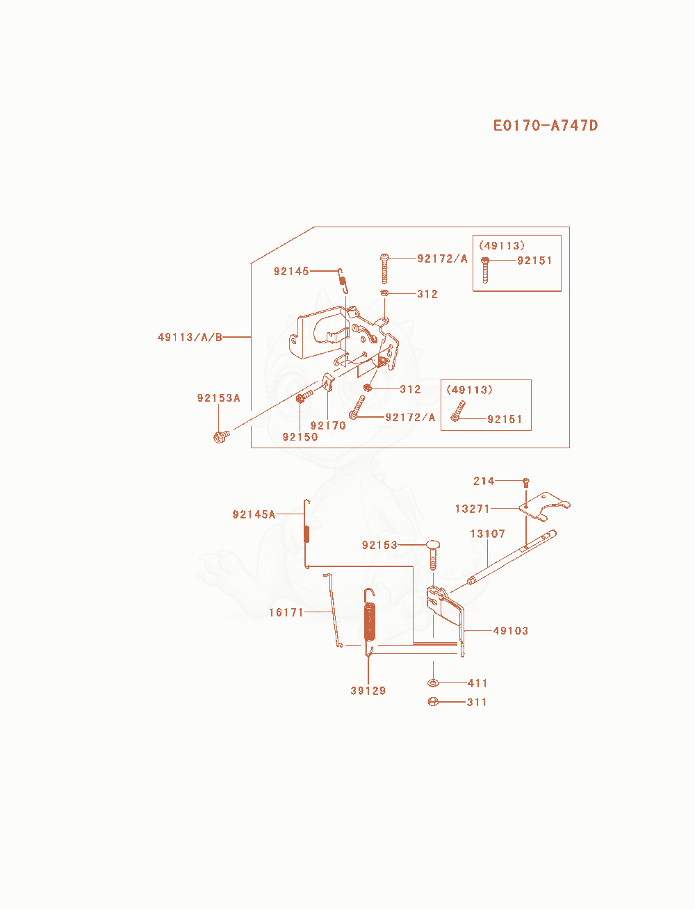 Exploded parts diagram of the Control-Equipment of a Kawasaki FX600V-BS02 engine, with numbered balloons