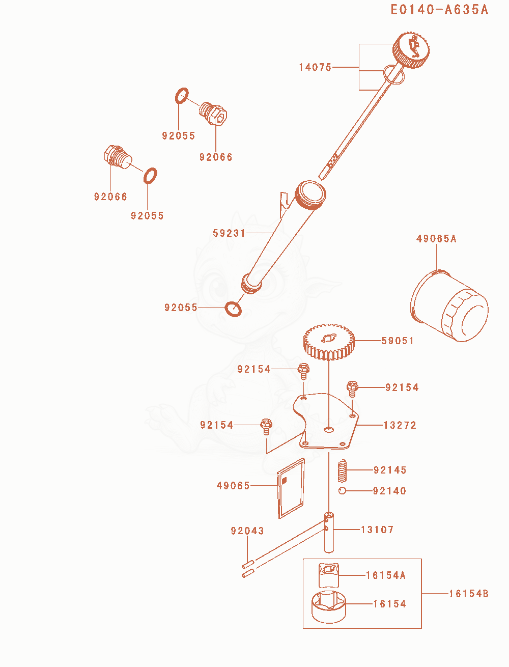 Exploded parts diagram of the Lubrication-Equipment of a Kawasaki FX850V-MS00 engine, with numbered balloons