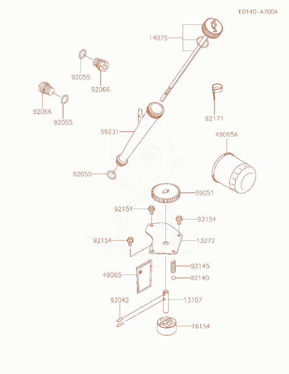 Exploded parts diagram of the Lubrication-Equipment of a Kawasaki FX850V-AR11 engine, with numbered balloons