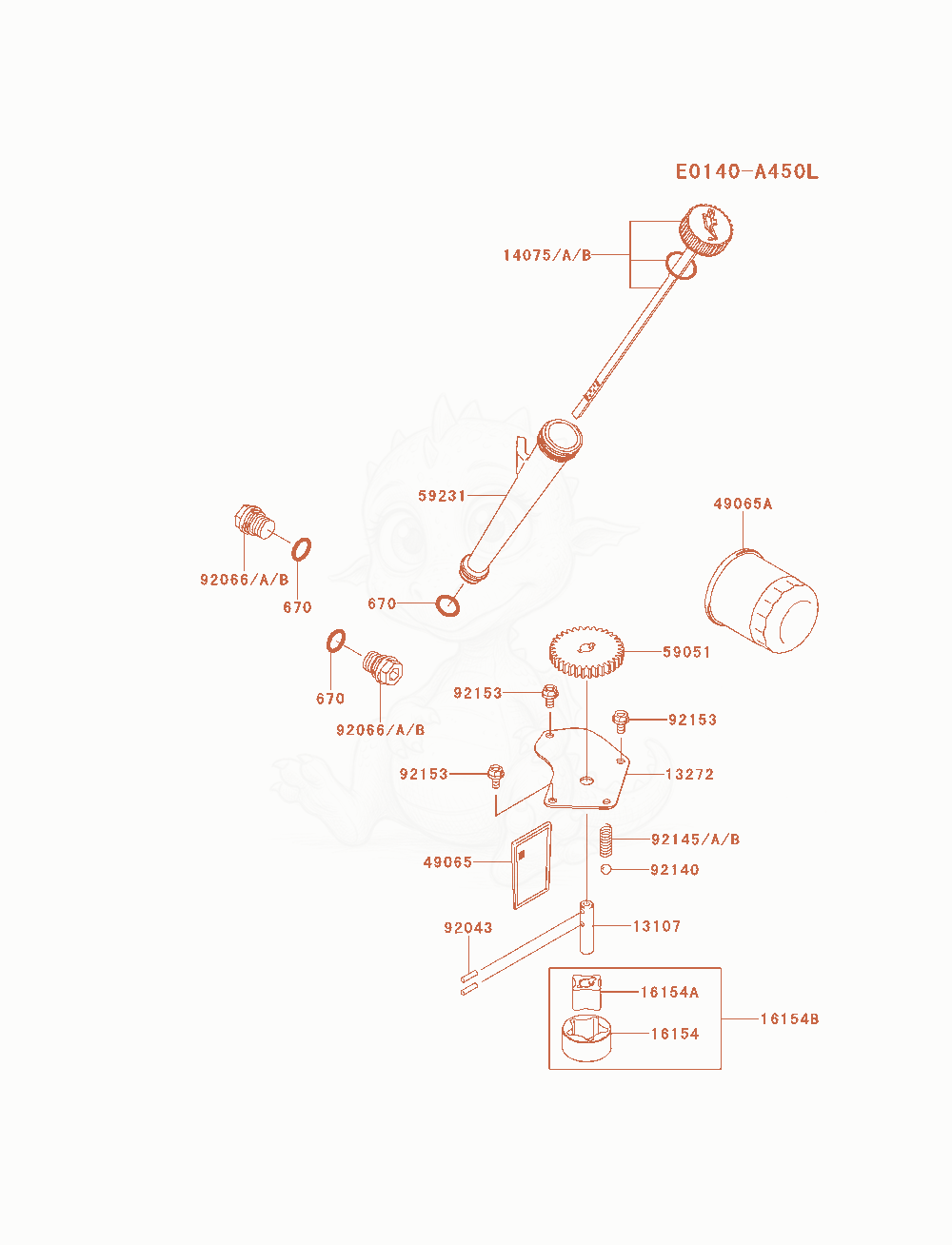 Exploded parts diagram of the Lubrication-Equipment of a Kawasaki FX850V-AS15 engine, with numbered balloons