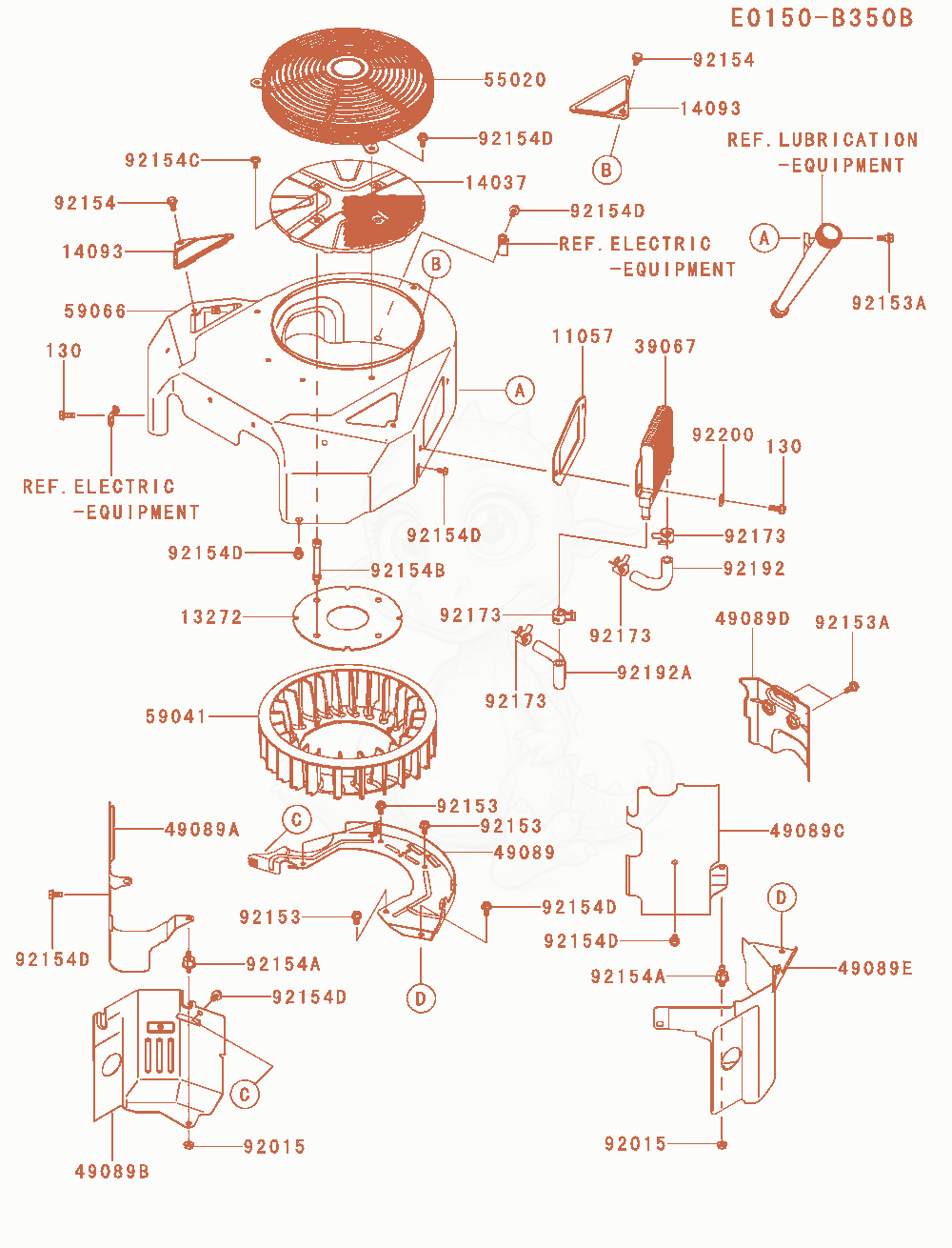 Exploded parts diagram of the Cooling-Equipment of a Kawasaki FX850V-AR31 engine, with numbered balloons