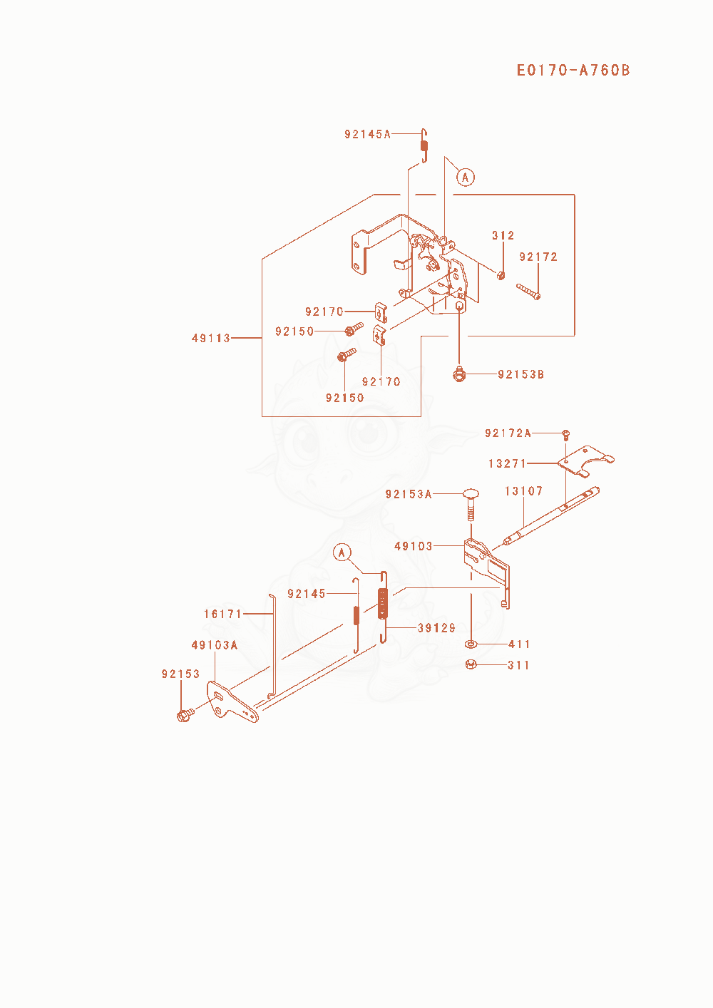 Exploded parts diagram of the Control-Equipment of a Kawasaki FX691V-AS27 engine, with numbered balloons