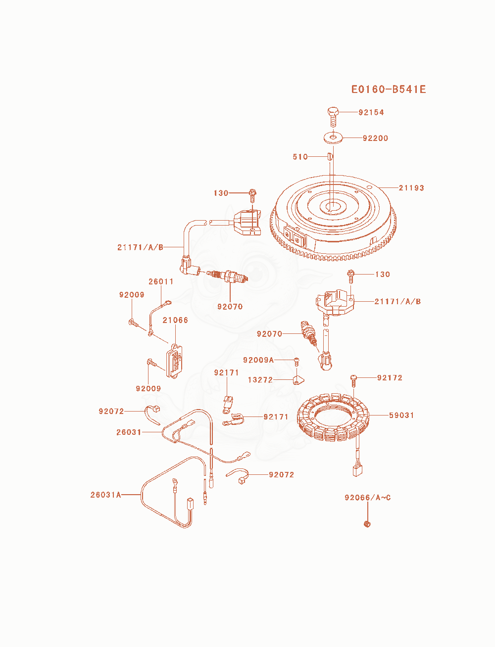 Exploded parts diagram of the Electric-Equipment of a Kawasaki FR651V-AS09 engine, with numbered balloons