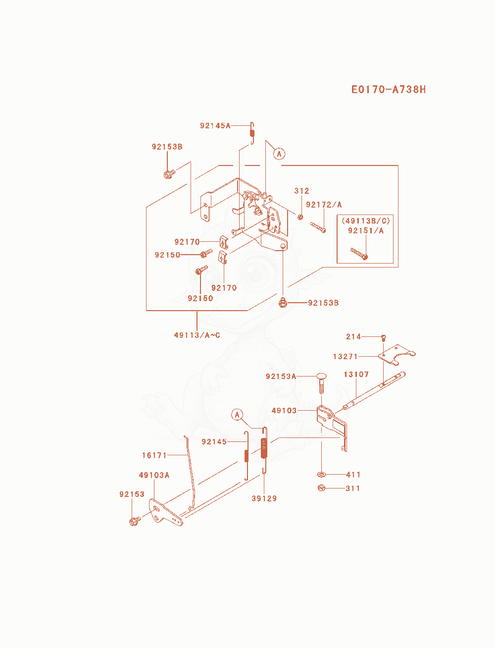 Exploded parts diagram of the Control-Equipment of a Kawasaki FS691V-AS00 engine, with numbered balloons
