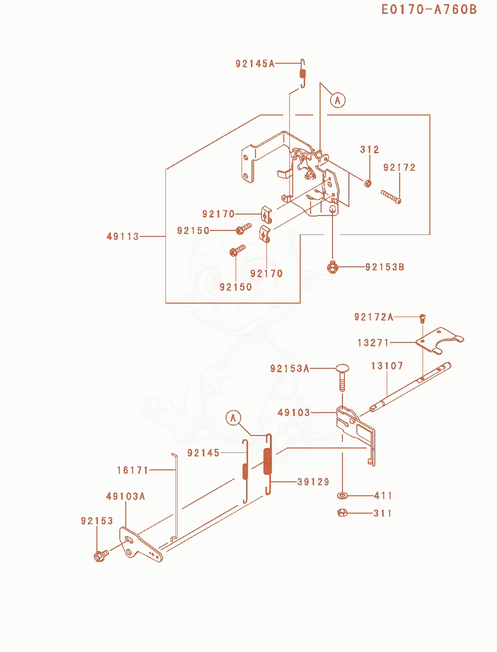 Exploded parts diagram of the Control-Equipment of a Kawasaki FX651V-AS13 engine, with numbered balloons