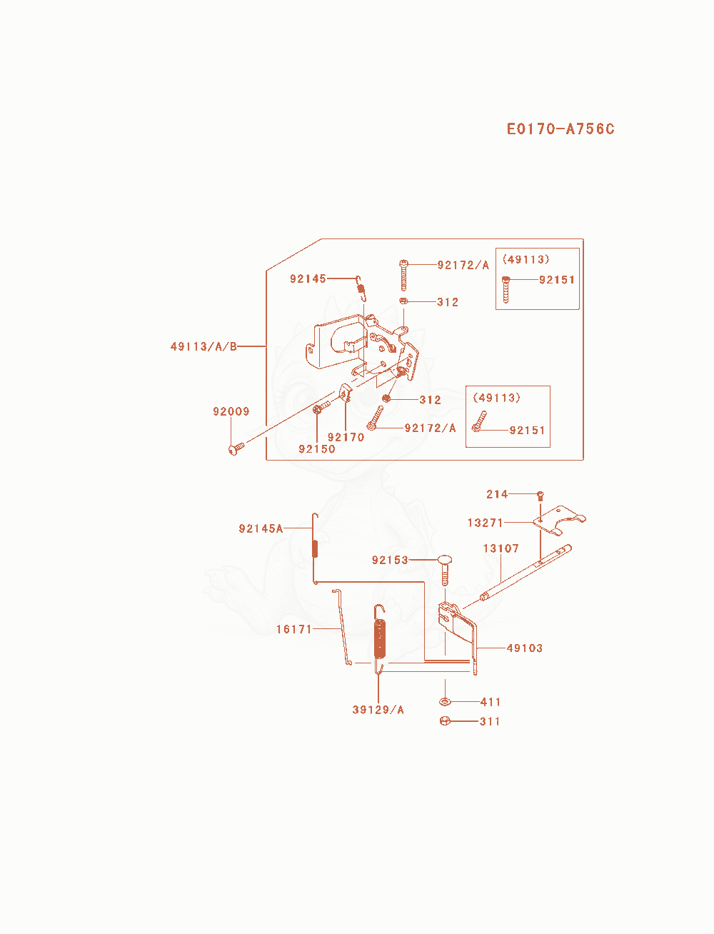Exploded parts diagram of the Control-Equipment of a Kawasaki FR541V-CS04 engine, with numbered balloons