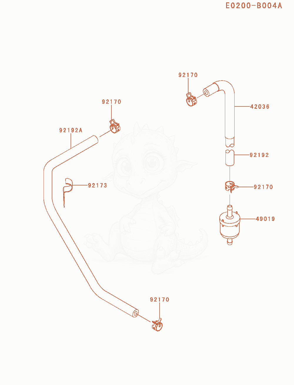 Exploded parts diagram of the Fuel-Tank / Fuel-Valve of a Kawasaki FS651V-AS02 engine, with numbered balloons