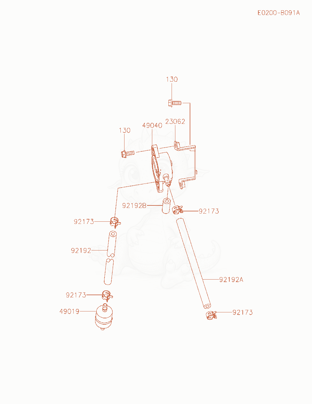 Exploded parts diagram of the Fuel-Tank / Fuel-Valve of a Kawasaki FX850V-KS12 engine, with numbered balloons