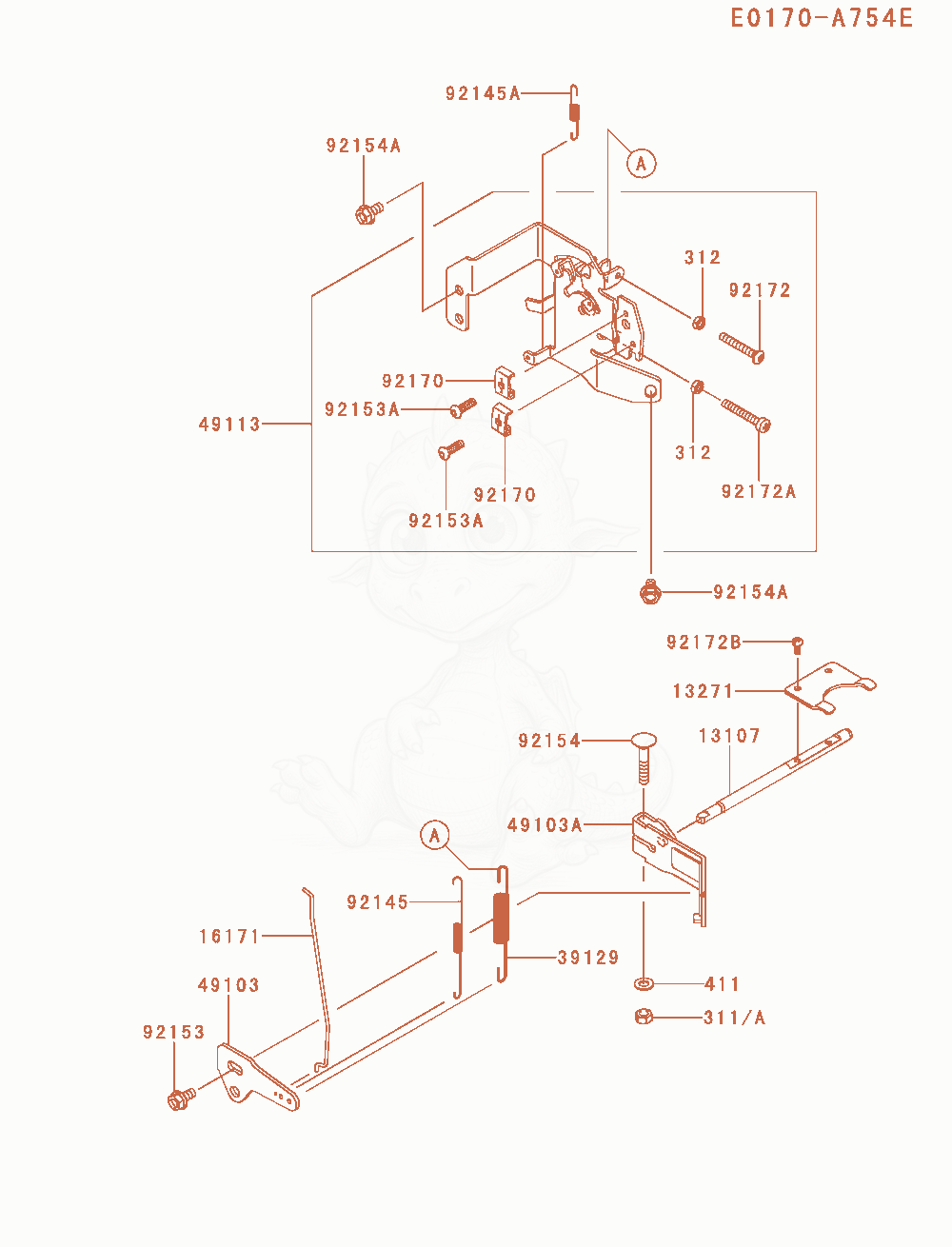 Exploded parts diagram of the Control-Equipment of a Kawasaki FR730V-AS50 engine, with numbered balloons