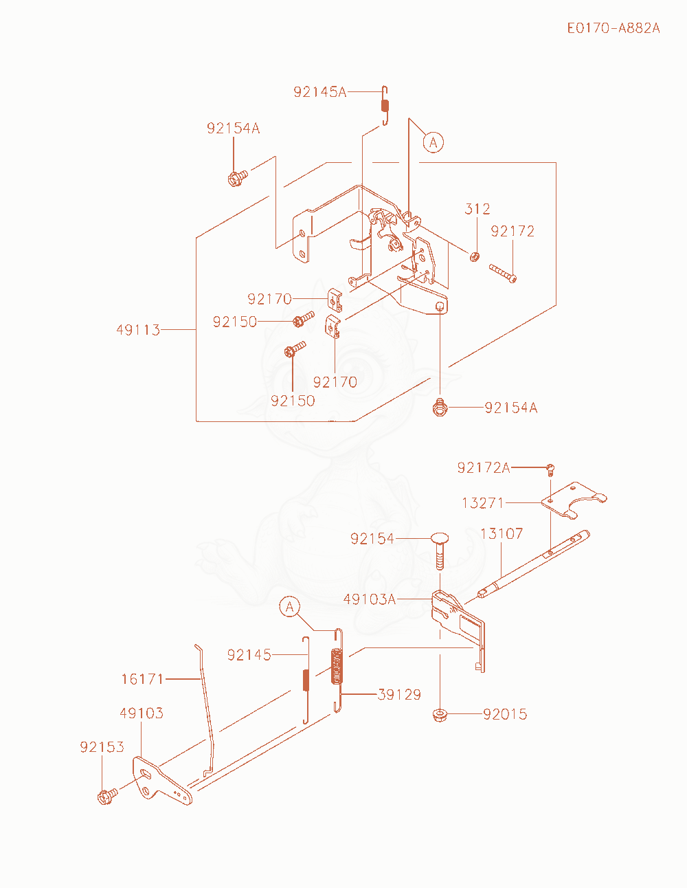 Exploded parts diagram of the Control-Equipment of a Kawasaki FX730V-FS12 engine, with numbered balloons