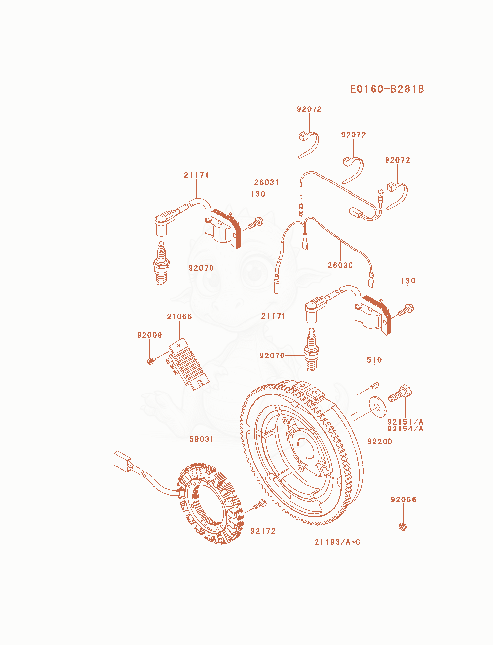 Exploded parts diagram of the Electric-Equipment of a Kawasaki FH770D-ES01 engine, with numbered balloons