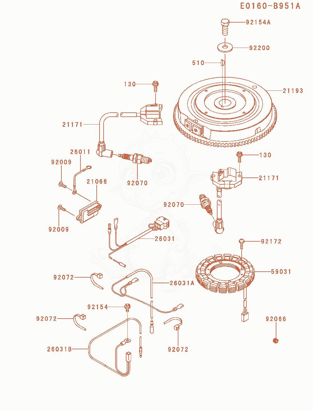 Exploded parts diagram of the Electric-Equipment of a Kawasaki FR600V-AS19 engine, with numbered balloons