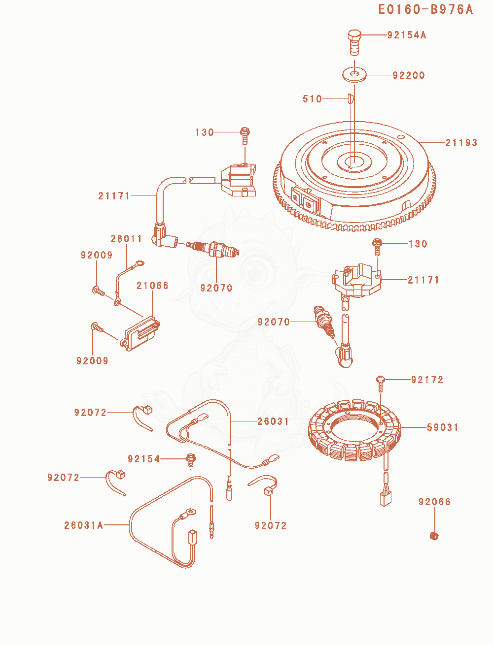 Exploded parts diagram of the Electric-Equipment of a Kawasaki FR541V-AS09 engine, with numbered balloons