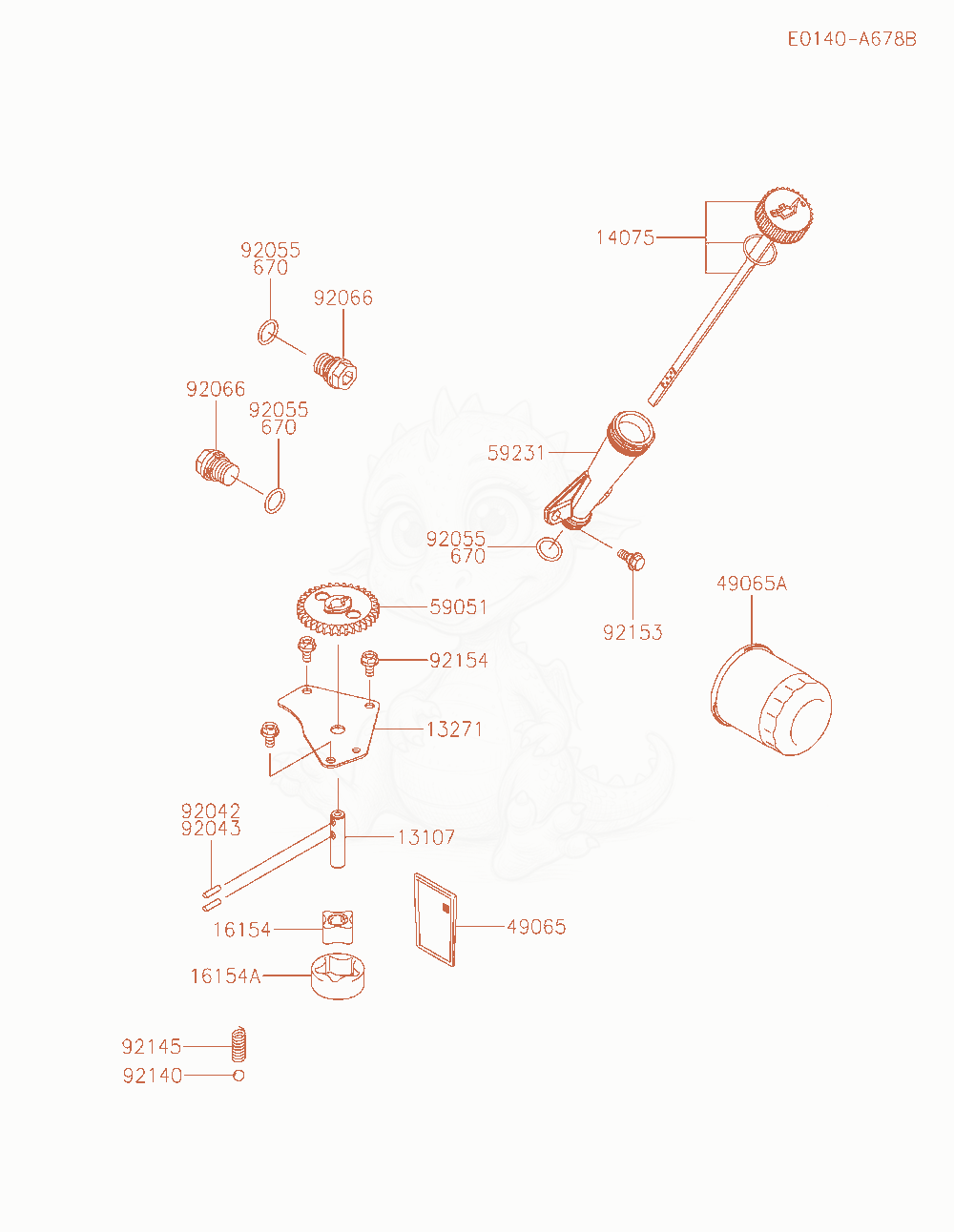 Exploded parts diagram of the Lubrication-Equipment of a Kawasaki FX921V-BS09 engine, with numbered balloons