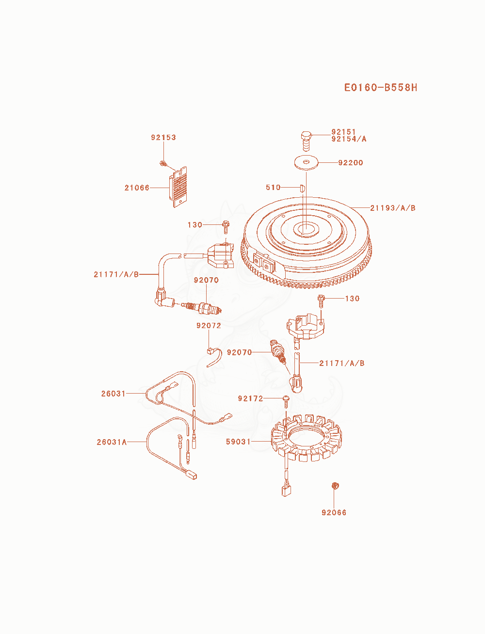 Exploded parts diagram of the Electric-Equipment of a Kawasaki FX801V-BS07 engine, with numbered balloons