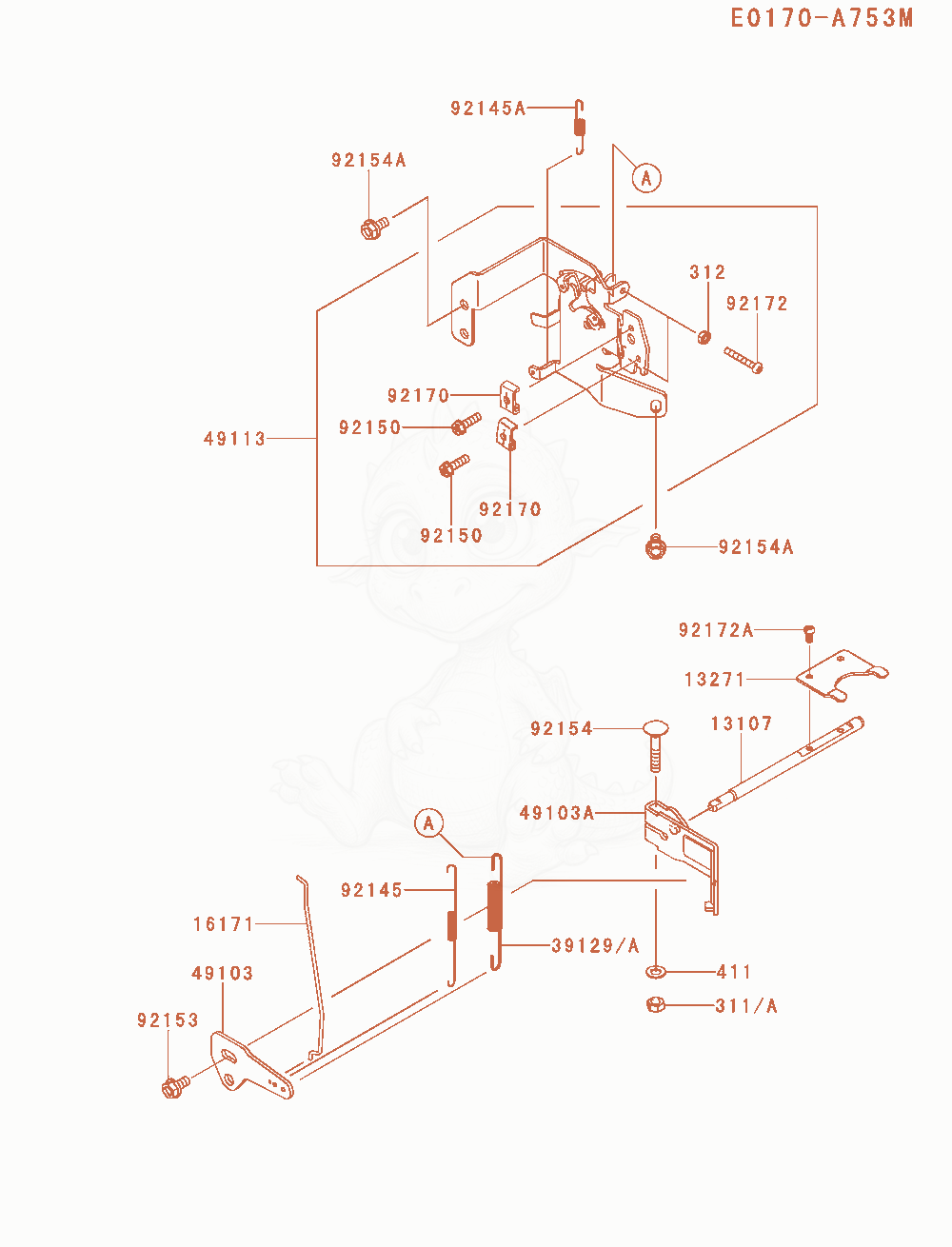 Exploded parts diagram of the Control-Equipment of a Kawasaki FR730V-AS15 engine, with numbered balloons