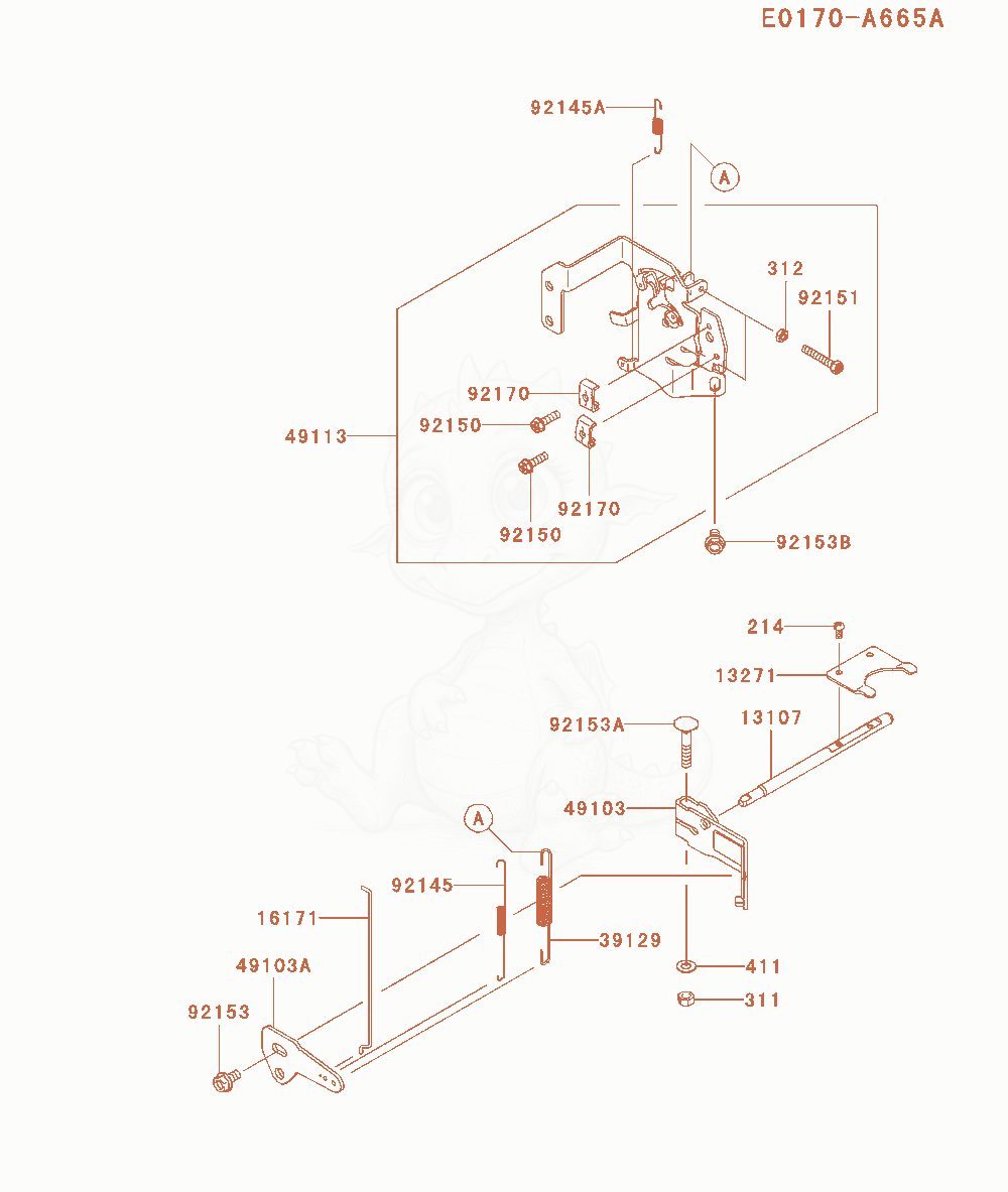 Exploded parts diagram of the Control-Equipment of a Kawasaki FX651V-AS04 engine, with numbered balloons
