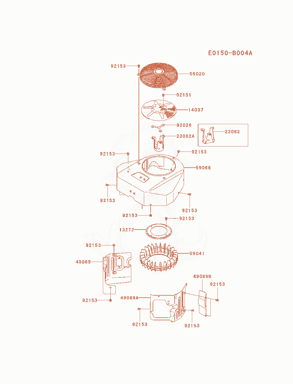 Exploded parts diagram of the Cooling-Equipment of a Kawasaki FX691V-AS07 engine, with numbered balloons