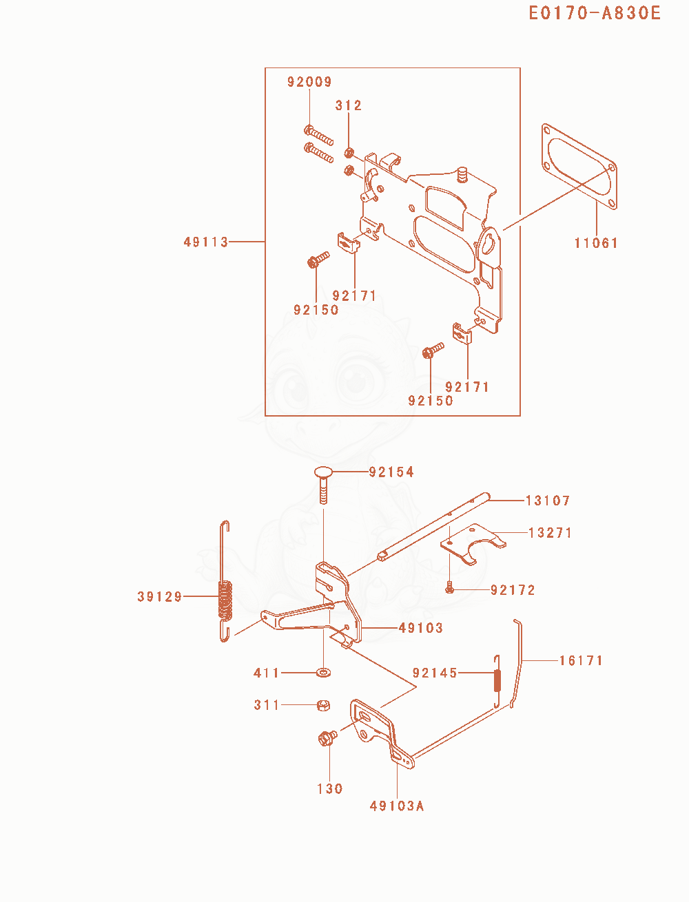 Exploded parts diagram of the Control-Equipment of a Kawasaki FXT00V-HS00 engine, with numbered balloons