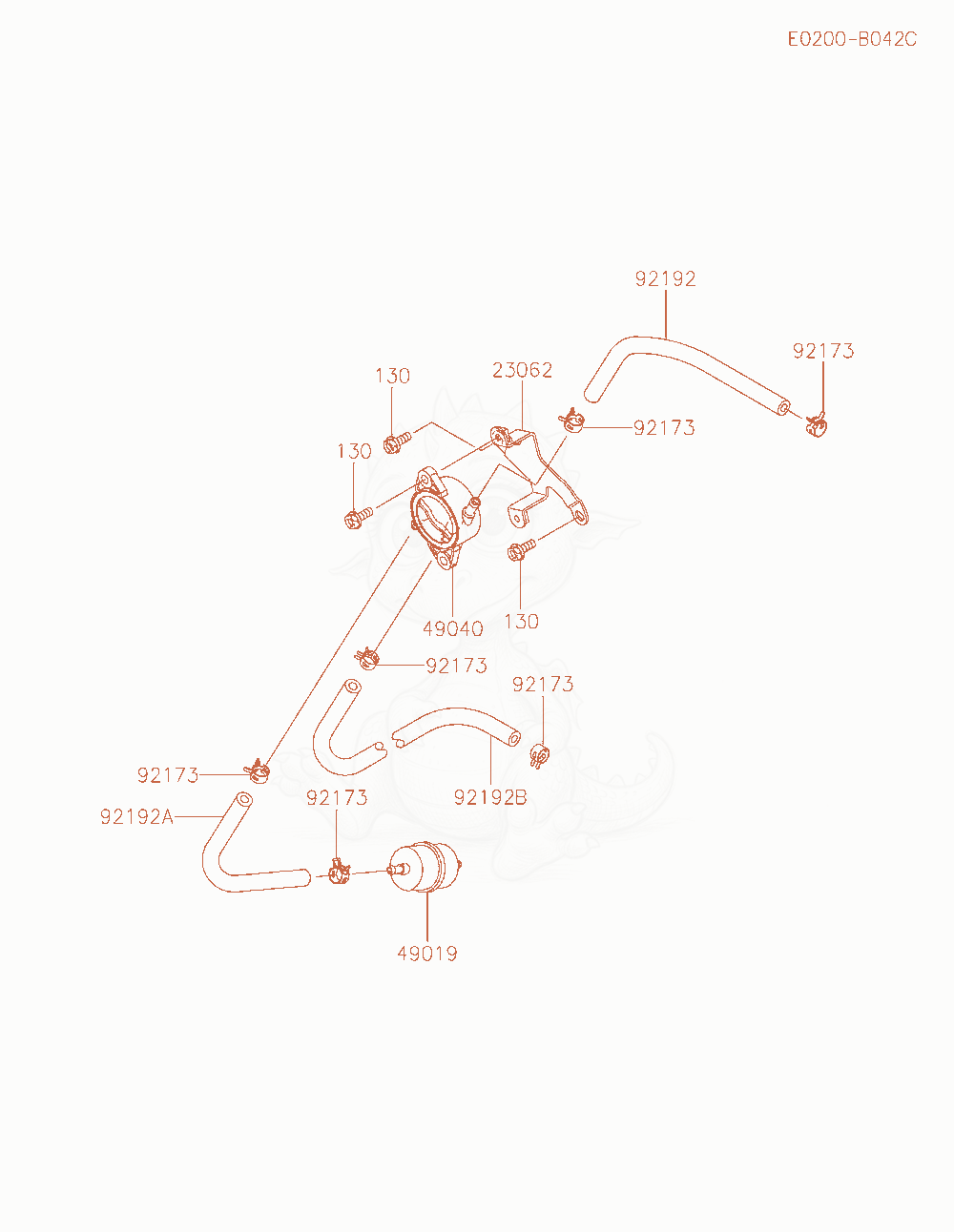 Exploded parts diagram of the Fuel-Tank / Fuel-Valve of a Kawasaki FXT00V-AS22 engine, with numbered balloons