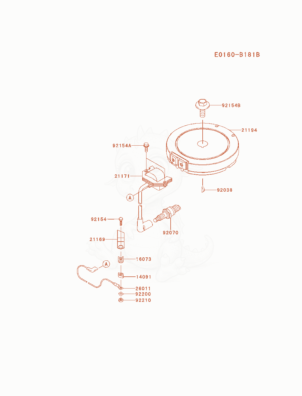 Exploded parts diagram of the Electric-Equipment of a Kawasaki FJ180V-AM01 engine, with numbered balloons