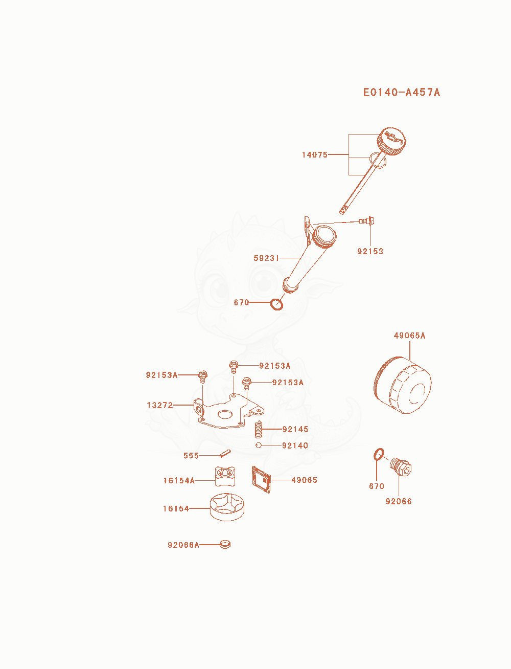 Exploded parts diagram of the Lubrication-Equipment of a Kawasaki FX541V-AS04 engine, with numbered balloons