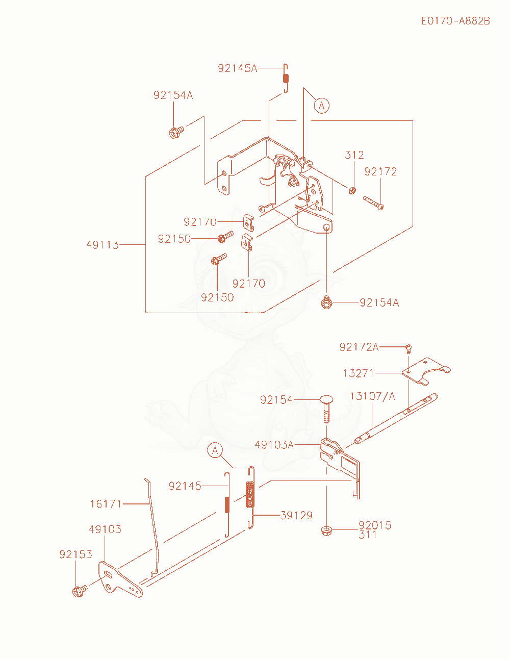 Exploded parts diagram of the Control-Equipment of a Kawasaki FR730V-LS00 engine, with numbered balloons