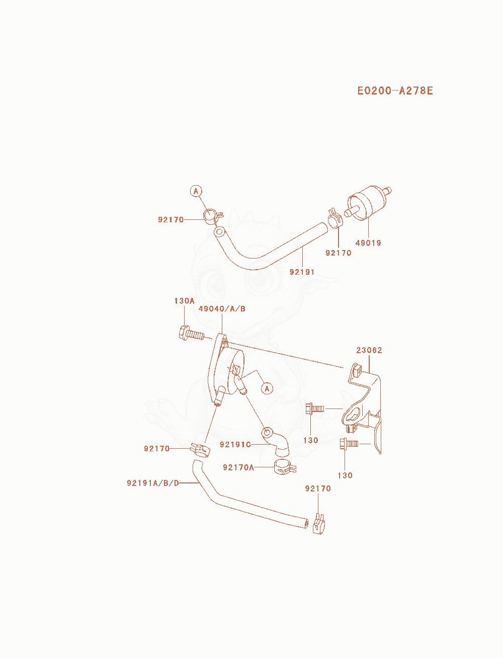 Exploded parts diagram of the Fuel-Tank / Fuel-Valve of a Kawasaki FH680V-AS09 engine, with numbered balloons