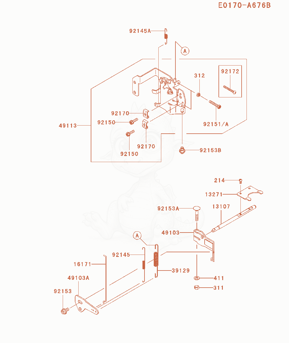 Exploded parts diagram of the Control-Equipment of a Kawasaki FX651V-BS00 engine, with numbered balloons