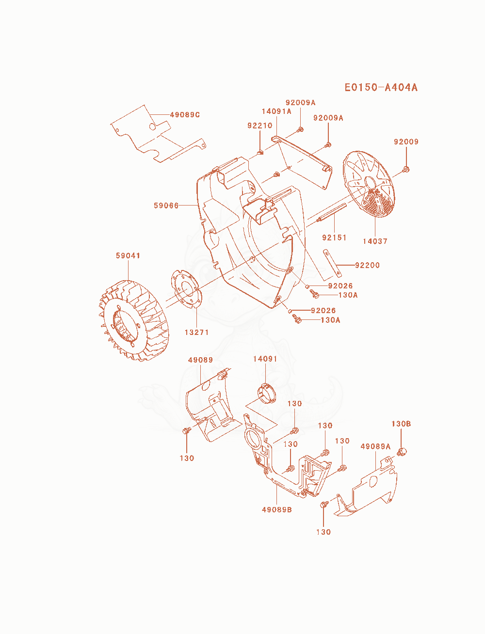 Exploded parts diagram of the Cooling-Equipment of a Kawasaki FH680D-AS06 engine, with numbered balloons