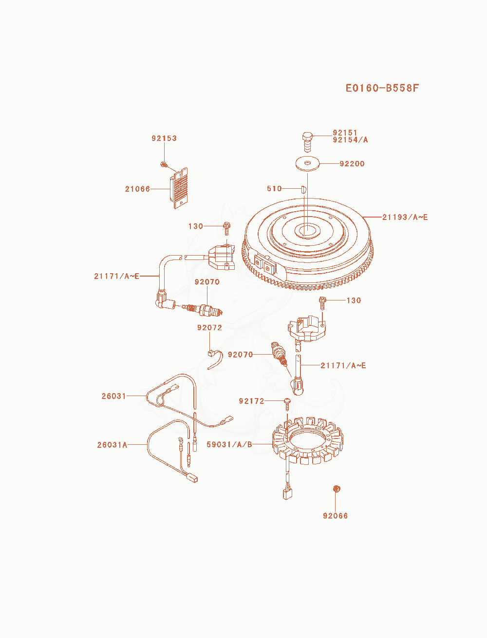 Exploded parts diagram of the Electric-Equipment of a Kawasaki FX801V-AS00 engine, with numbered balloons